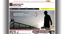 Desktop Screenshot of constructionmetals.com